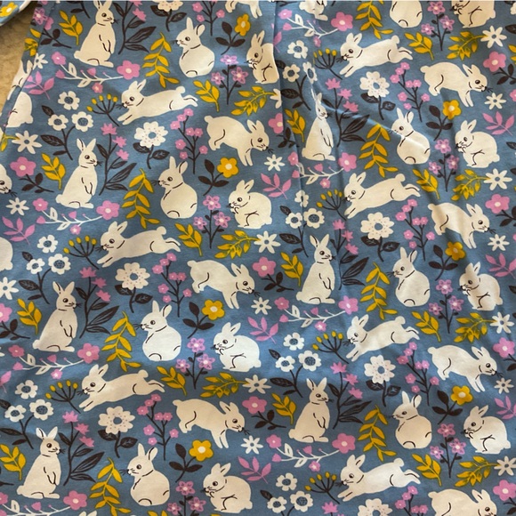 Baby Boden Blue Floral Bunny Dress - Picture 3 of 4